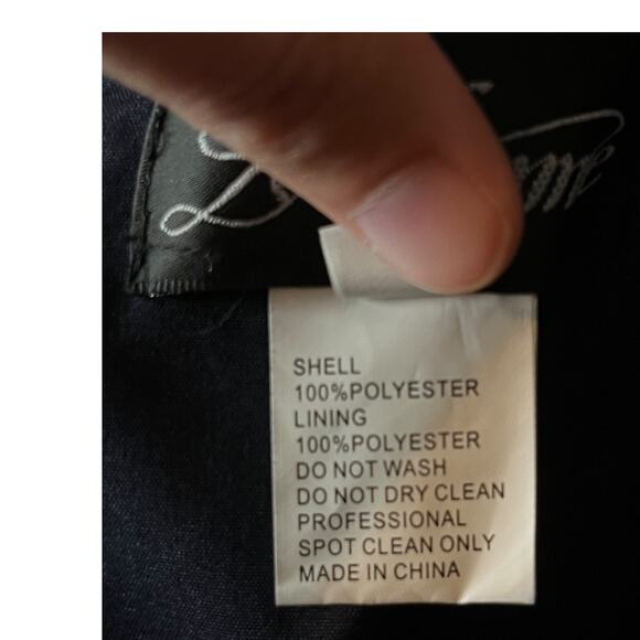 La Femme Dress 24926 Sparkle Lace Trumpet gown blue size 6 - Picture 8 of 10